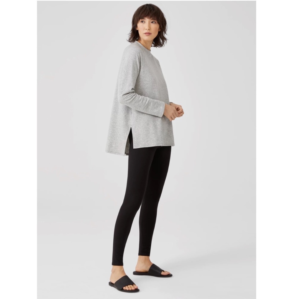 NWT Eileen Fisher Cozy Brushed Terry lightweight Sweatshirt
